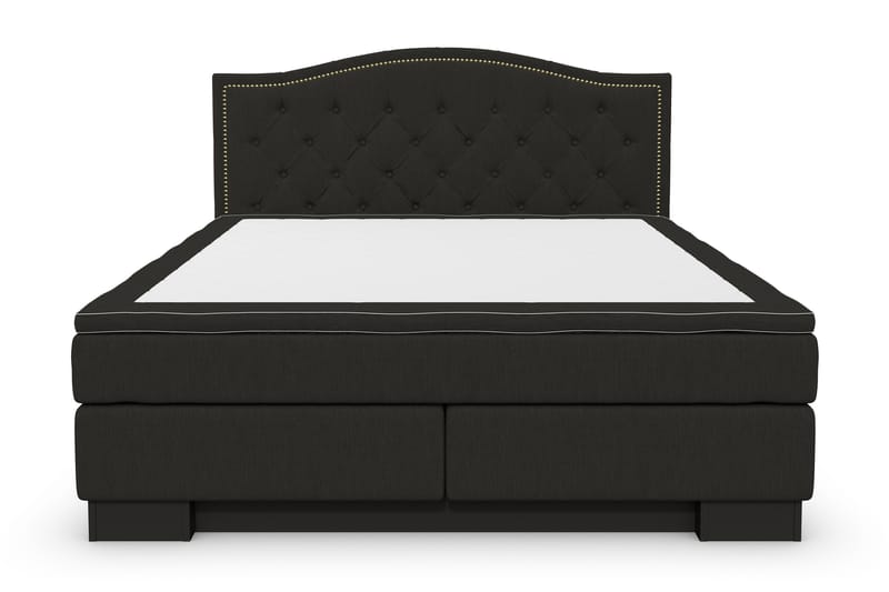 Komplett Sängpaket Romance Lyx 160x210 Cesaro Gavel Toppad - Svart - Kontinentalsäng - Dubbelsäng - Komplett sängpaket