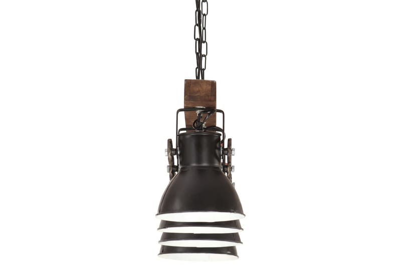 Taklampa industriell svart E27 mangoträ - be Basic - Kökslampa & taklampa kök - Fönsterlampa - Taklampa sovrum - Pendellampa & hänglampa - Hall lampa - Taklampa vardagsrum - Fönsterlampa hängande - Taklampa & takbelysning