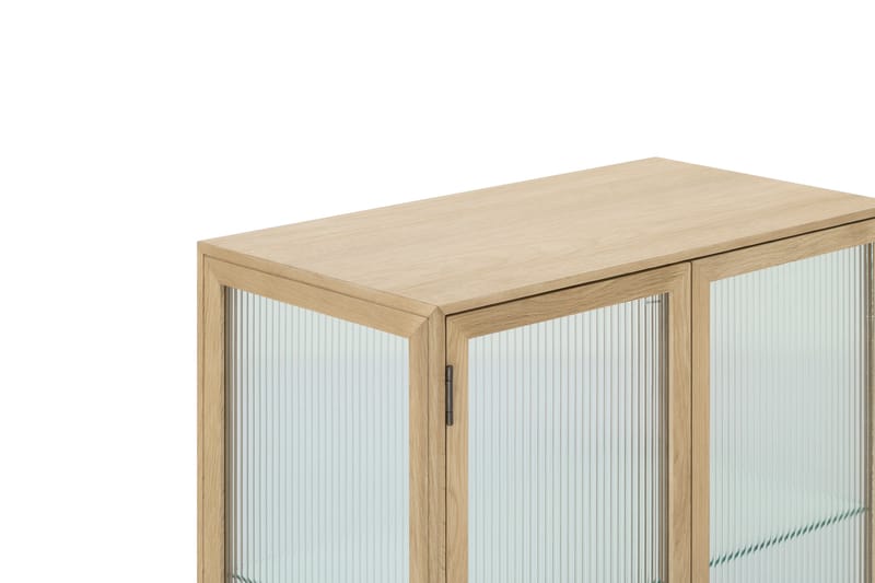 Vitrinskåp Karyk 80 cm - Natur - Lampbord & sidobord - Brickbord & småbord