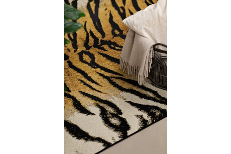 Flatvävd Matta Domani Tiger 160x230 cm - Guld - Flatvävd matta