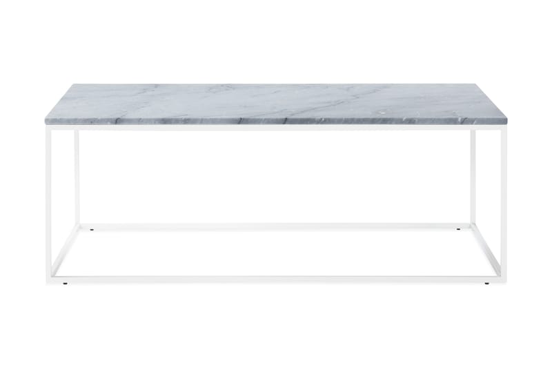 Soffbord Titania 120 cm Marmor - Grå/Vit - Marmorbord - Soffbord