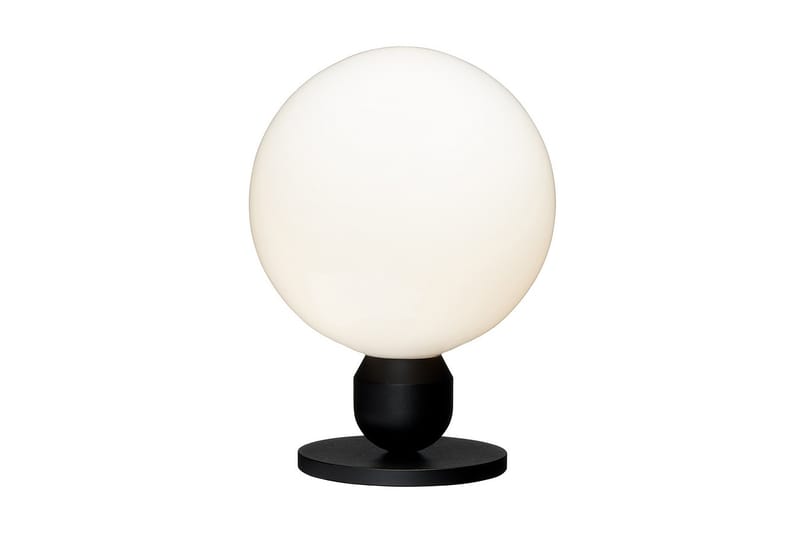 Bordslampa Atom Svartstruktur/Glas - Herstal - Fönsterlampa på fot - Bordslampa - Hall lampa - Sängbordslampa - Fönsterlampa