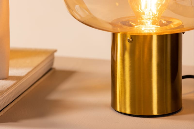 Bordslampa Kento 28 cm - Guld - Bordslampa - Fönsterlampa på fot - Hall lampa - Sängbordslampa - Fönsterlampa