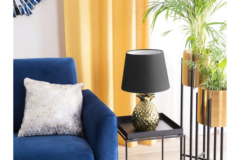 Bordslampa Pineapple 32 cm - Guld - Bordslampa - Fönsterlampa på fot - Hall lampa - Sängbordslampa - Fönsterlampa