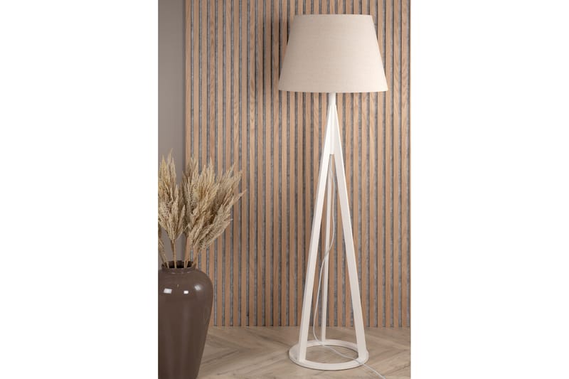 Golvlampa Konaia Linne/Beige/Vit - Venture Home - Golvlampa - Hall lampa