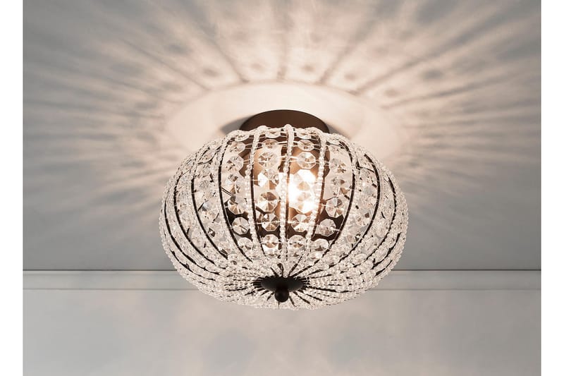 Plafond Edda Svart/Glas - Aneta Lighting - Hall lampa - Taklampa & takbelysning - Plafond - Takplafond