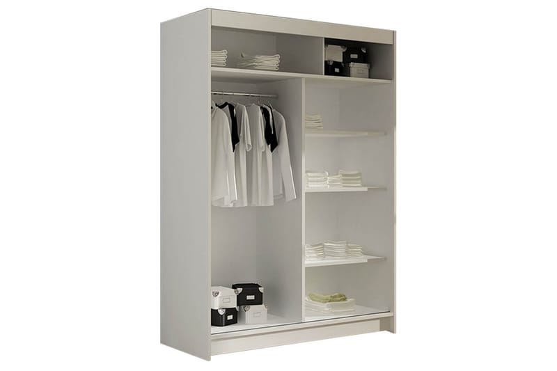 Garderob Miami 120x58x200 cm - Beige - Garderober & garderobssystem - Garderobsskåp