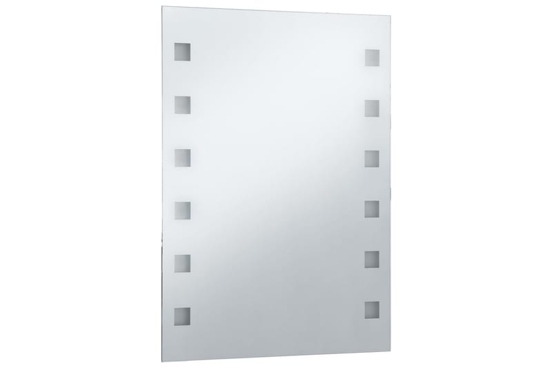 Badrumsspegel LED 60x80 cm - Silver - Badrumsspegel med belysning - Spegel - Badrumsspegel