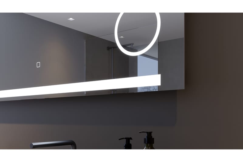 Badrumsspegel Sunnanfors 60 cm LED-belysning - Badrumsspegel med belysning - Spegel - Badrumsspegel