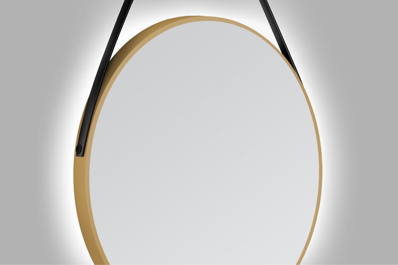 Spegel Delaryd 80 cm - Guld - Badrumsspegel med belysning - Spegel - Badrumsspegel