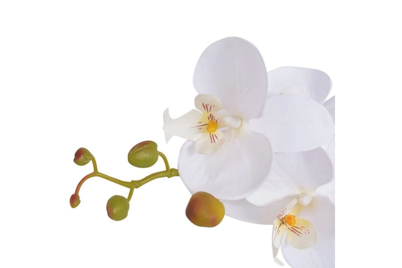 Konstväxt Orkidé med kruka 75 cm vit - Vit - Konstväxt & plastblommor - Blomsterdekoration