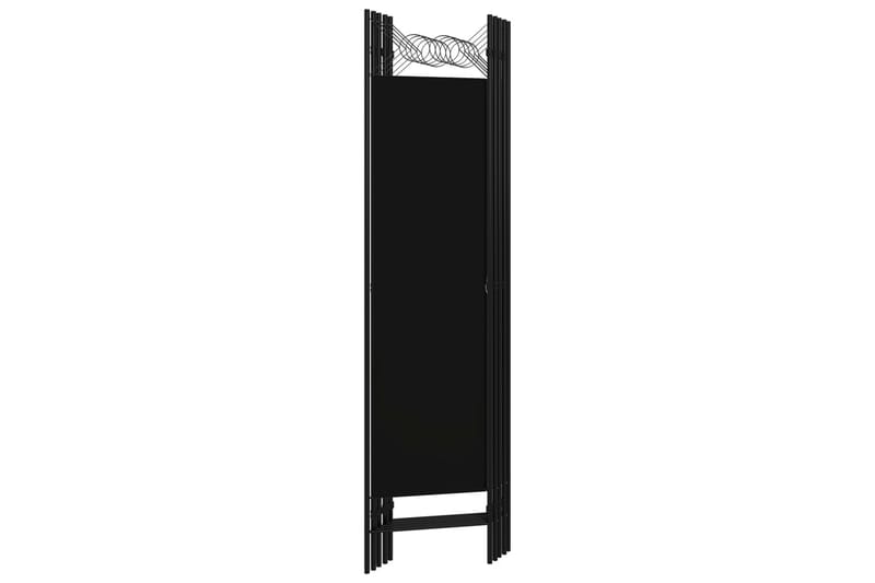 Rumsavdelare 5 paneler svart 200x180 cm - Svart - Rumsavdelare - Skärmvägg
