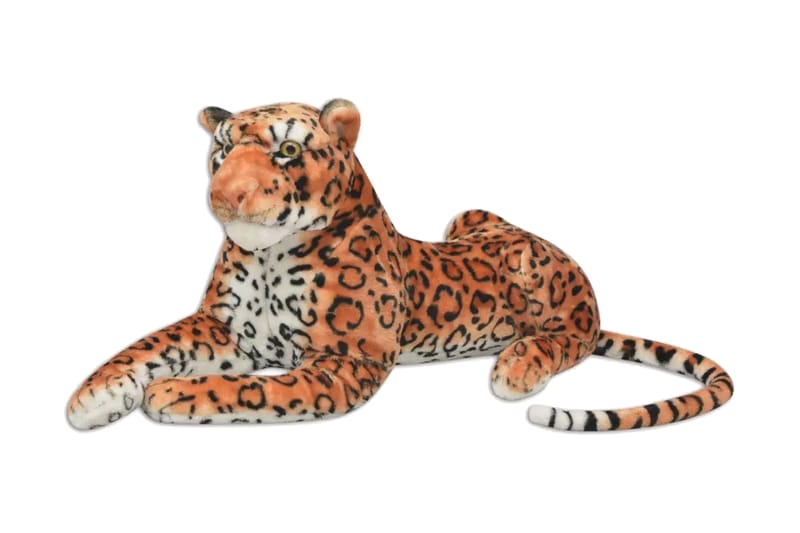 Leopardleksak plysch brun XXL - Brun - Dekoration barnrum
