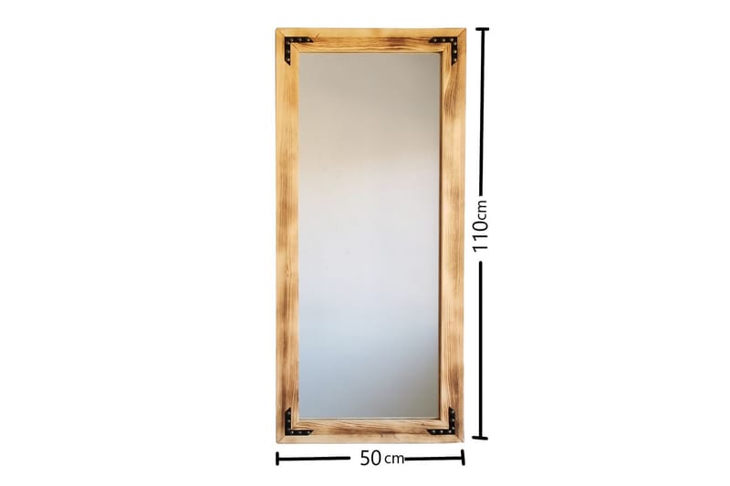 Dekorationsspegel Ashbrittle 50 cm - Valnöt - Hallspegel - Väggspegel