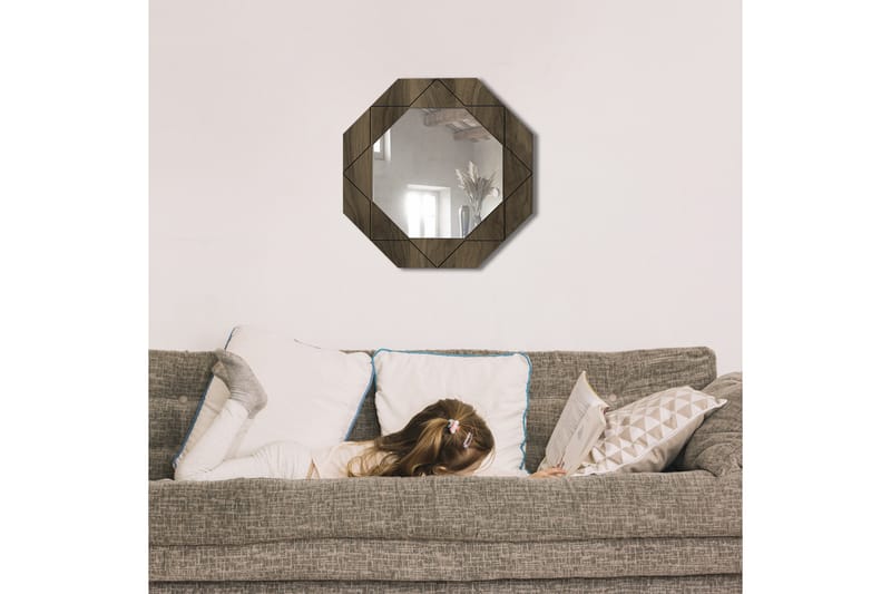 Spegel Bondsj�ö 45 cm - Brun - Hallspegel - Väggspegel