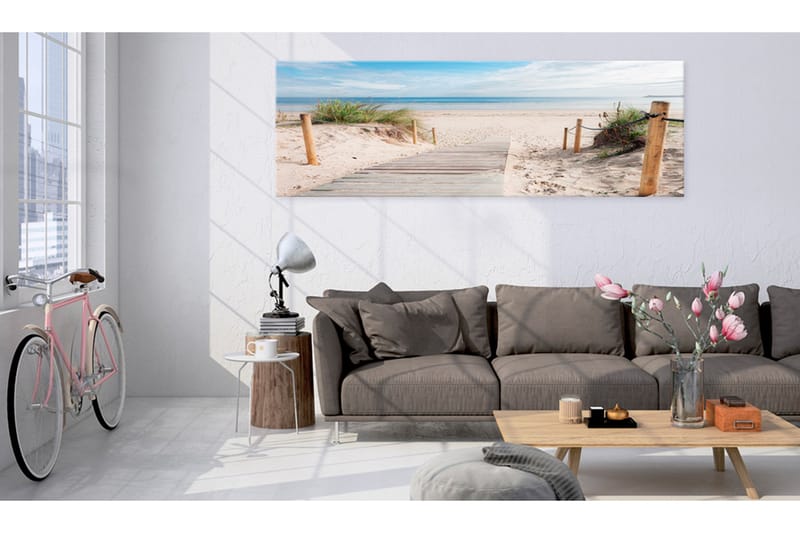 Tavla Charming Beach 150x50 - Artgeist sp. z o. o. - Canvastavla