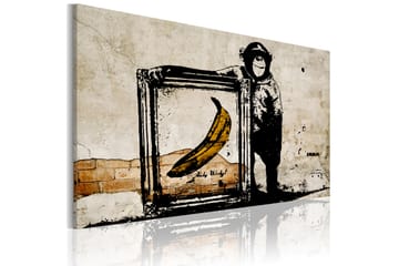 Tavla Inspired By Banksy Sepia 60x40