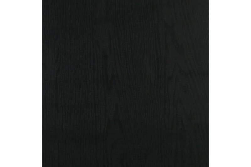 Dörrfolier 2 st mörkt trä 210x90 cm PVC - Svart/Mörkt Trä - Dekorplast & kakeldekor