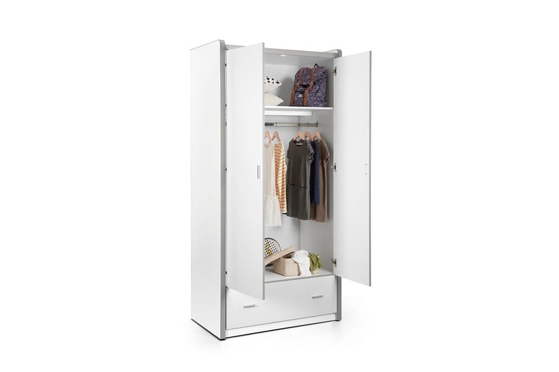 Garderob Bringberry 2 Dörrar - Vit - Garderober & garderobssystem - Barngarderob - Garderobsskåp