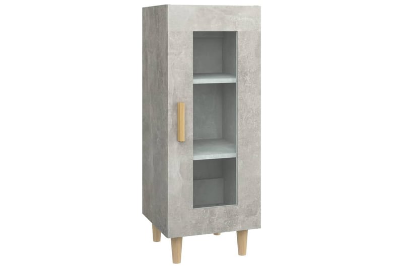 beBasic Skåp betonggrå 34,5x34x90 cm konstruerat trä - Grey - Lampbord & sidobord - Brickbord & småbord