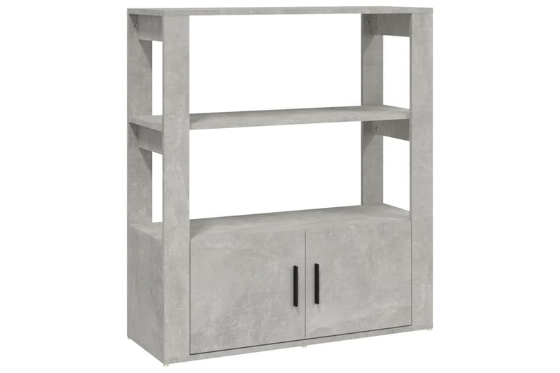 beBasic Skåp betonggrå 80x30x90 cm konstruerat trä - Grey - Lampbord & sidobord - Brickbord & småbord