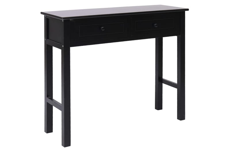 Avlastningsbord svart 90x30x77 cm trä - Svart - Lampbord & sidobord - Brickbord & småbord
