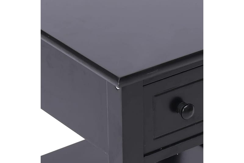 Sidobord svart 40x40x40 cm paulownia - Svart - Lampbord & sidobord - Brickbord & småbord
