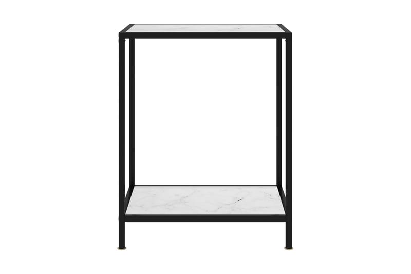 Konsolbord vit 60x35x75 cm härdat glas - Vit - Konsolbord & hallbord - Avlastningsbord & sidobord - Hallförvaring