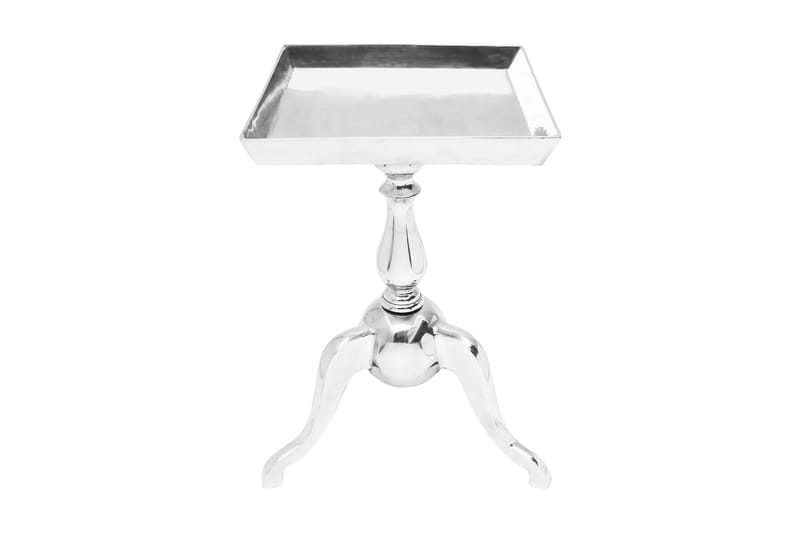 Sidobord fyrkantigt aluminium silver - Silver - Lampbord & sidobord - Brickbord & småbord