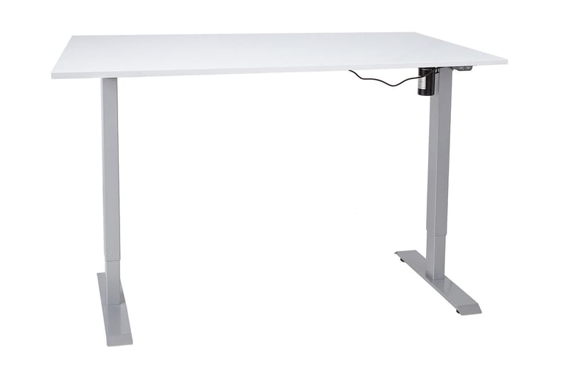 Skrivbord Cogito 1 140 cm Höj-och Sänkbar Elektrisk - Gråvit - Skrivbord - Datorbord - Höj och sänkbart skrivbord