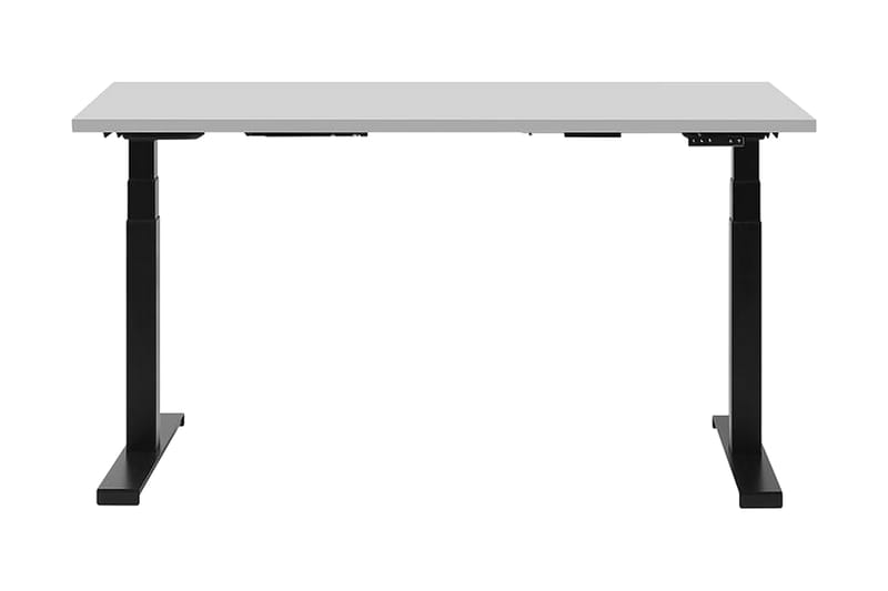 Skrivbord Hengrove 130 cm Elektriskt Justerbart - Grå/Svart - Skrivbord - Datorbord - Höj och sänkbart skrivbord