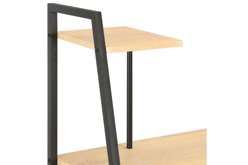 Skrivbord med hyllenhet svart och ek 102x50x117 cm - Svart - Skrivbord - Datorbord