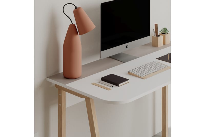 Skrivbord Shett 120x75x120 cm - Ljusbrun - Skrivbord - Datorbord