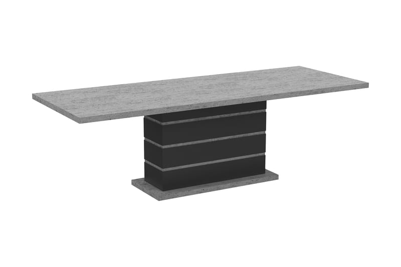 Förlängningsbart Matbord Griffith 200/240 cm - Grå/Svart - Matbord & köksbord