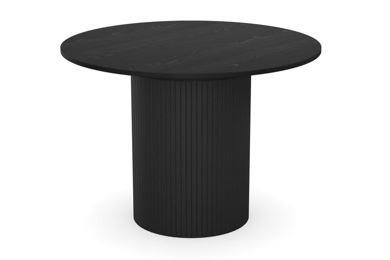 Matbord Runt Uppveda 106 cm Förlängningsbart - Svart trä - Matbord & köksbord