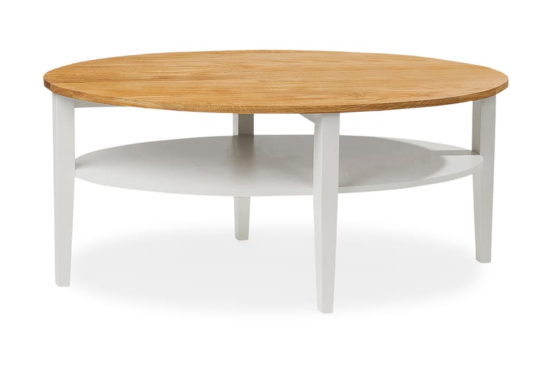 Soffbord Gullstrand 120 cm Ovalt Ek - Ek - Soffbord med förvaring - Soffbord