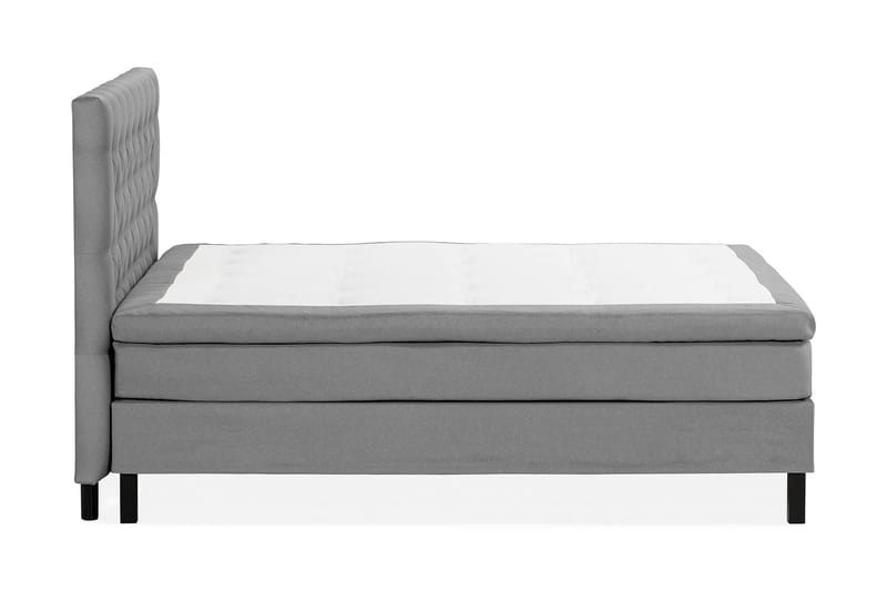 Sängpaket Nayaka 180x200 Memorymadrass - Djuphäftad gavel Grå - Kontinentalsäng - Komplett sängpaket