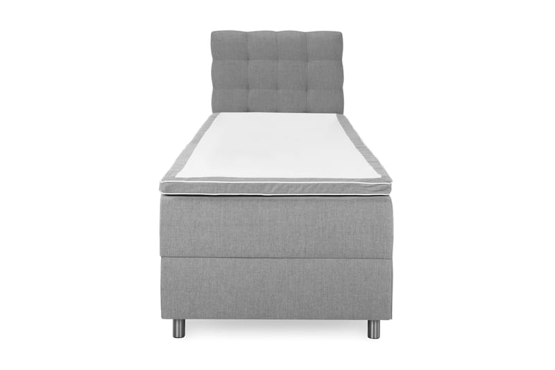 Sängpaket Suset Box Bed 90x200 - Ljusgrå - Säng med förvaring - Komplett sängpaket