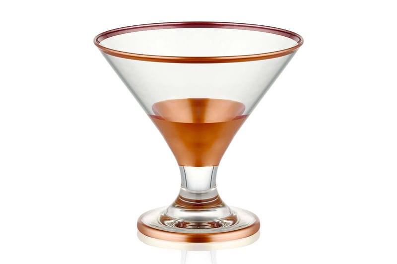 Glas Set 6-pack - Roséguld - Cocktailglas