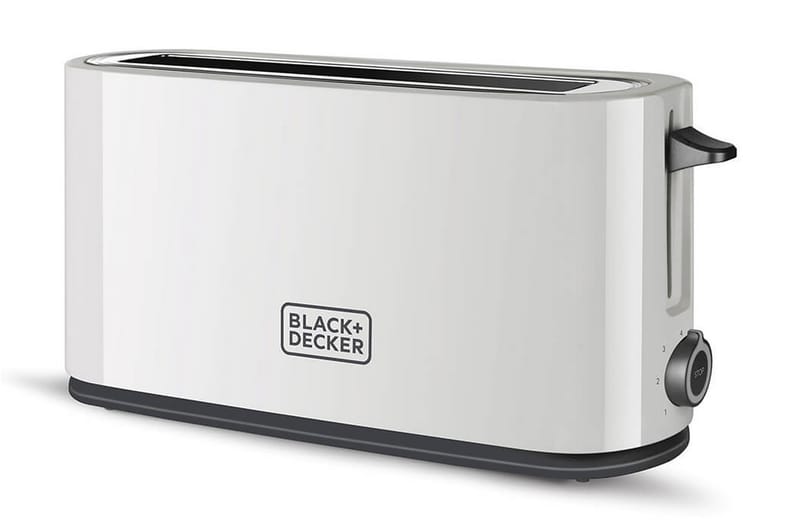 BLACK+DECKER Brödrost 1000W Vit - Grå - Köksredskap & kökstillbehör - Övriga köksredskap