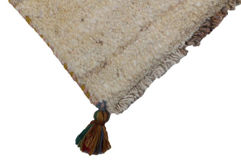 Handknuten Gabbeh Shiraz Ull Beige/Grå 73x117cm - Grå|Beige - Orientalisk matta - Persisk matta