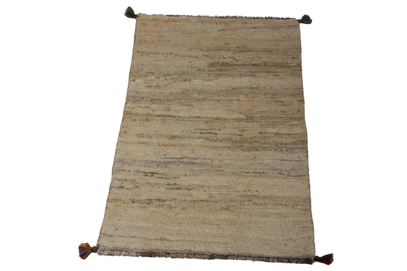 Handknuten Gabbeh Shiraz Ull Beige/Grå 73x117cm - Grå|Beige - Orientalisk matta - Persisk matta