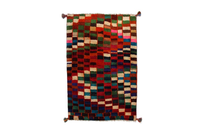 Handknuten Gabbeh Shiraz Ull Flerfärgad 77x117cm - Flerfärgad - Orientalisk matta - Persisk matta