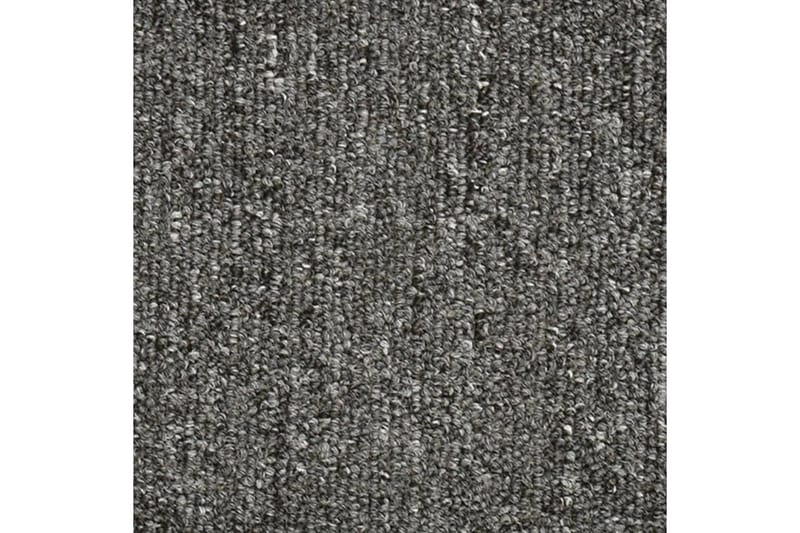 Trappstegsmattor 15 st mörkgrå 56x17x3 cm - Grå - Trappstegsmatta