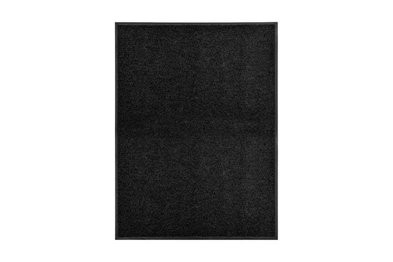 Dörrmatta tvättbar svart 90x120 cm - Svart - Dörrmatta & entrématta