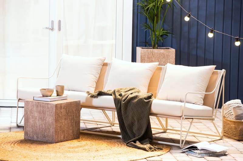 Utefåtölj Usteryd Beige - Venture Home - Loungestol utomhus - Utefåtölj & loungefåtölj