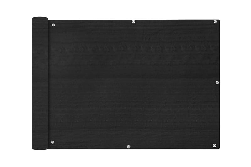 Balkongskärm HDPE 75x600 cm antracit - Grå - Balkongskydd