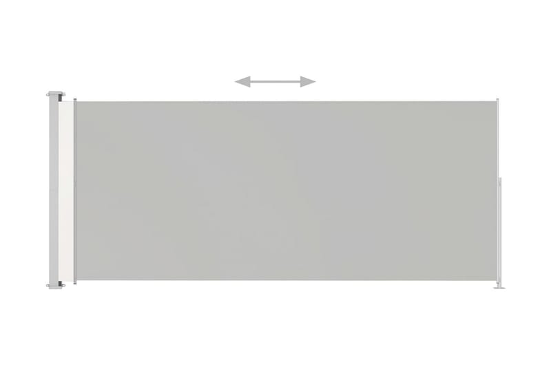 Infällbar sidomarkis 180x500 cm gräddvit - Vit - Sidomarkis - Markiser