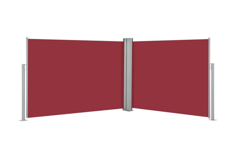 Infällbar sidomarkis röd 120x1000 cm - Röd - Sidomarkis - Markiser
