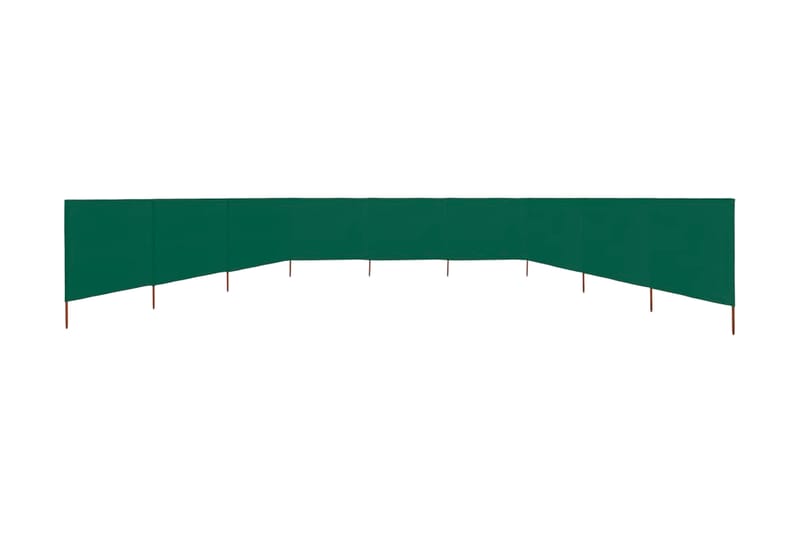 Vindskydd 9 paneler tyg 1200x160 cm grön - Grön - Insynsskydd & vindskydd